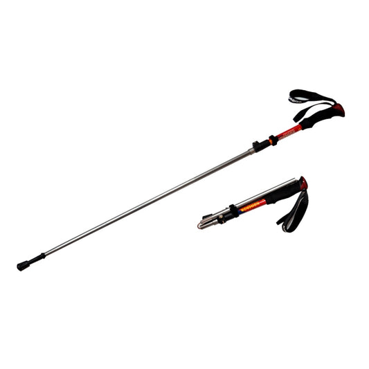 125cm Adjustable Portable Outdoor Aluminum Alloy Trekking Poles Stick(Red) by bashfashion