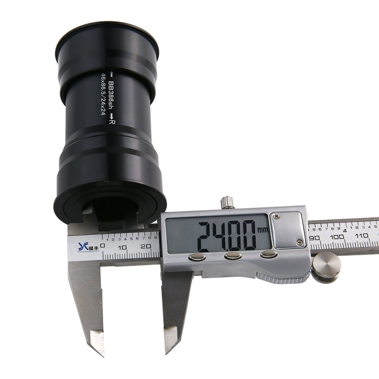 BB386 EVO Press Fit Style Bottom Bracket Fits 86.5mm for SHIMANO, Prowheel, SRAM GXP Mountain Bike (Black) by bashfashion