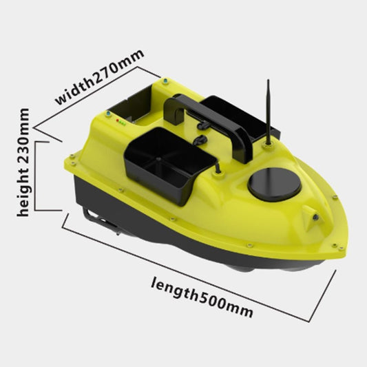 D18B GPS Outdoor Double Motors Fishing Bait Boat with 3 Bait Containers , EU Plug by bashfashion
