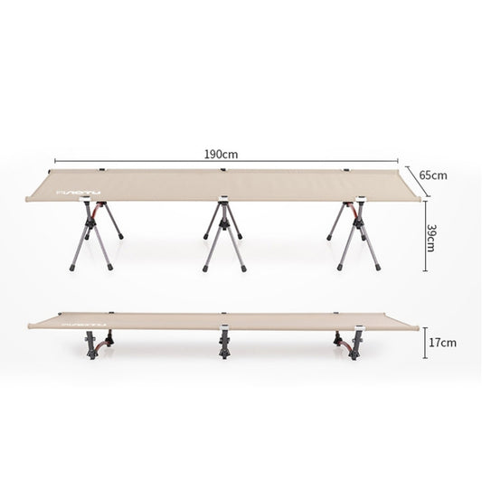 AOTU AT6758 Outdoor Portable Folding Aluminum Alloy Camping Bed (Khaki) by AOTU