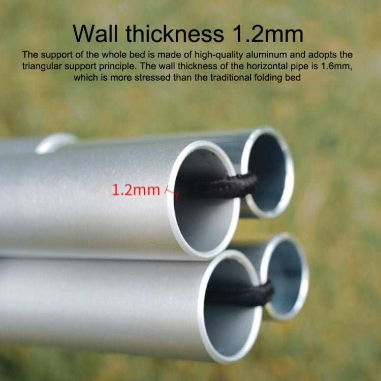 AOTU AT6758 Outdoor Portable Folding Aluminum Alloy Camping Bed (Khaki) by AOTU