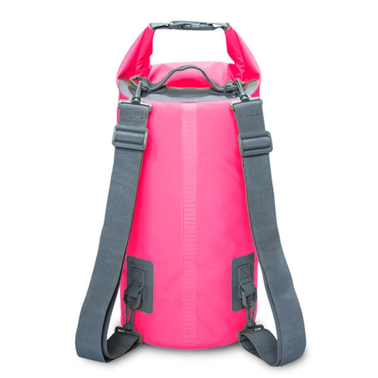 Outdoor Waterproof Dry Dual Shoulder Strap Bag Dry Sack, Capacity: 10L (Pink) by bashfashion