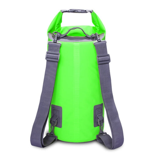 Outdoor Waterproof Dry Dual Shoulder Strap Bag Dry Sack, Capacity: 15L (Green) by bashfashion