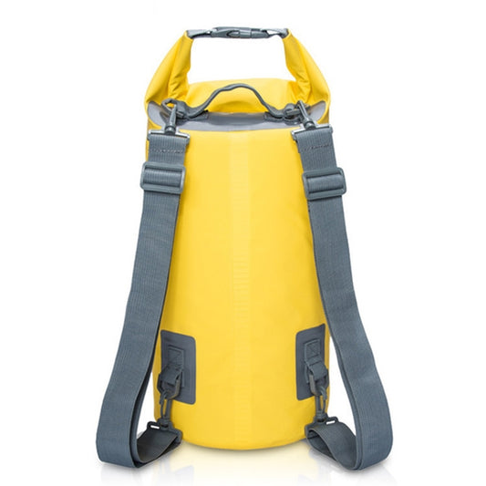 Outdoor Waterproof Dry Dual Shoulder Strap Bag Dry Sack, Capacity: 30L (Yellow) by bashfashion