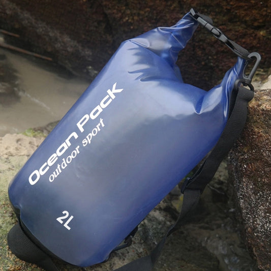 Outdoor Waterproof Dry Bag Dry Sack PVC Barrel Bag, Capacity: 2L (Blue) by bashfashion