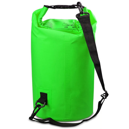 Outdoor Waterproof Single Shoulder Bag Dry Sack PVC Barrel Bag, Capacity: 10L (Green) by bashfashion