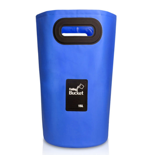 Outdoor Portable Folding Sink PVC Collapsible Bucket, Capacity: 15L (Dark Blue) by bashfashion
