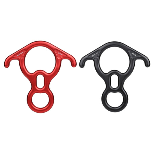 XINDA XD8602 Climbing Rescue Figure 8 Descender with Bent-ear Rappelling Gear Belay Device(Red) by XINDA