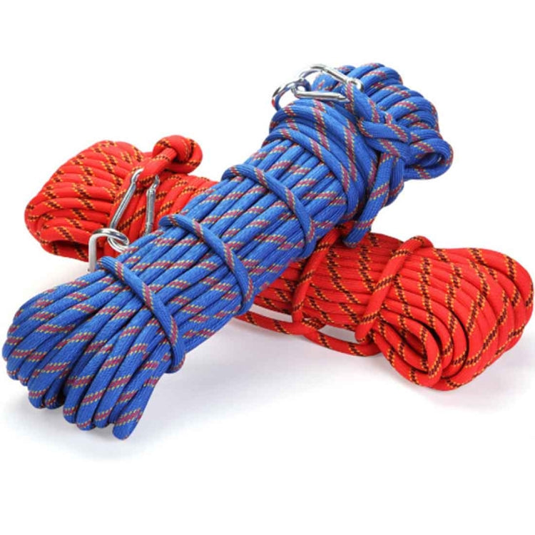 Climbing Auxiliary Rope Static Rope Safety Rescue Rope, Length: 15m Diameter: 10mm(Blue) by bashfashion