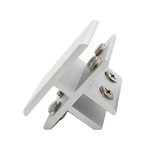 Aluminum Alloy Glass Combination Clamp Cabinet Partition Fixing Clip, T-type Cliped 8-10mm by bashfashion