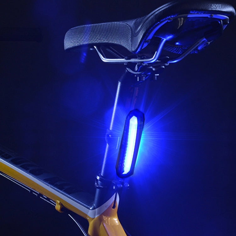 AQY-096 IPX4 Detachable USB Rechargeable Dual Color LED Bike Taillight (Blue & Red) by bashfashion