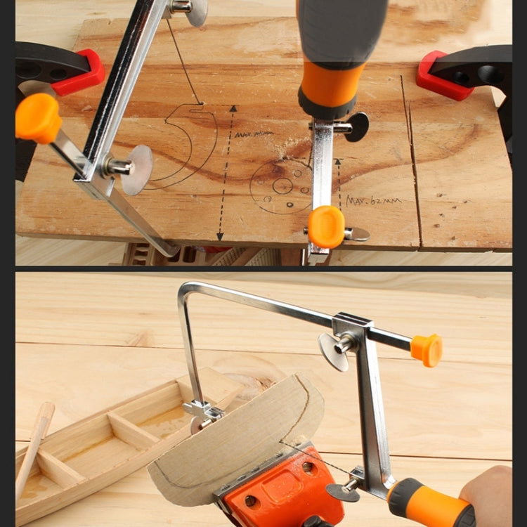 U Shape Hacksaw with Blades for Metal / Wood / Plastic Tube / Wire DIY Hand Tool Portable Woodworking Saw, Width: 105mm by bashfashion