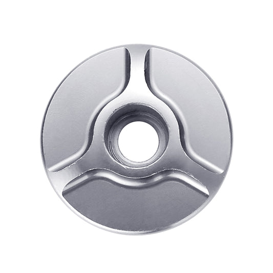 1 Pair C16 Bicycle CNC Aluminum Bike Headset Cap(Silver) by bashfashion