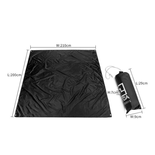 AOTU AT6212 Oxford Cloth Outdoor Camping Picnic Mat, Size: 210 x 200cm (Black) by AOTU