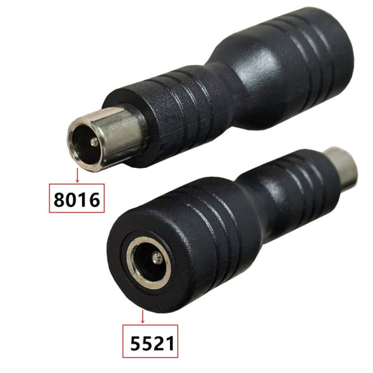 DC 5.5mm x 2.1mm Female to DC 8.0mm x 1.6mm Male Adapter for Xiaomi Electric Bike Scooter Power Adapter (Black) by bashfashion