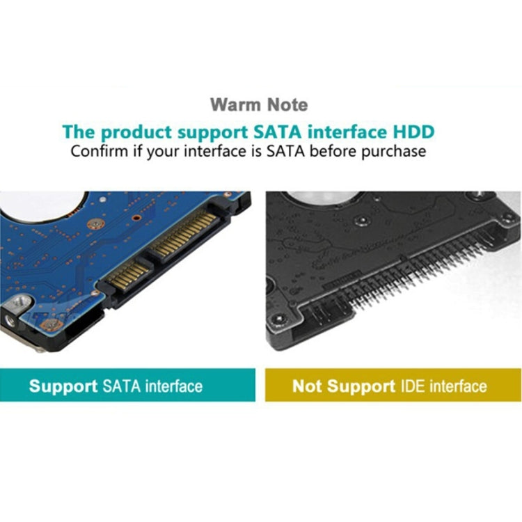 ORICO 2569S3 USB3.0 Micro-B External Hard Disk Box Storage Case for 9.5mm 2.5 inch SATA HDD / SSD(Silver) by ORICO