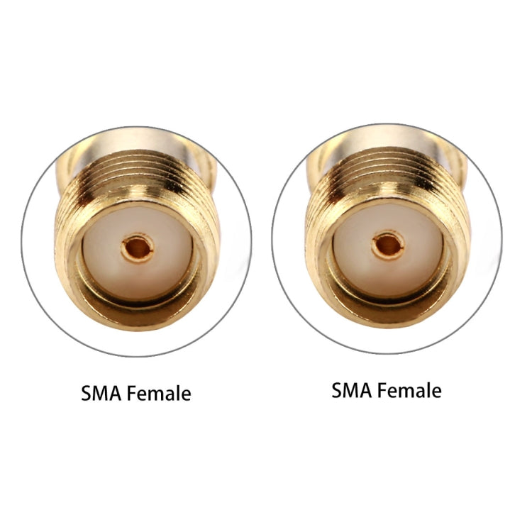 SMA Female to SMA Female Connector Adapter(Gold) by bashfashion