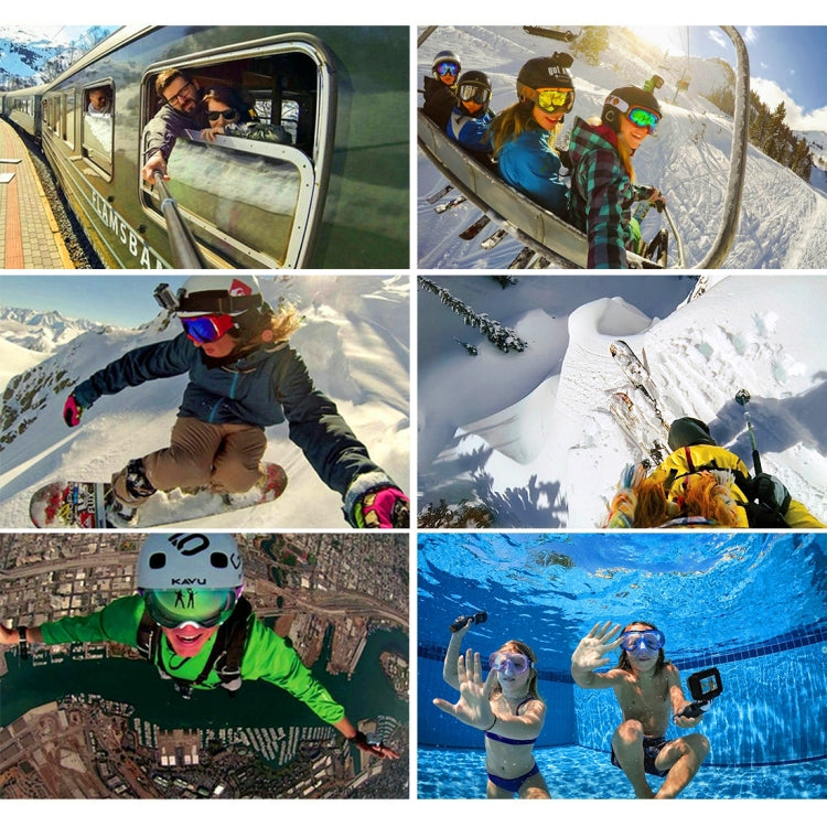 PULUZ 16 in 1 CNC Metal Accessories Combo Kits with EVA Case (Screws + Surface Mounts + Tripod Adapter + Extendable Pole Monopod + Storage Bag + Wrench) for GoPro, Insta360, DJI and Other Action Cameras by PULUZ