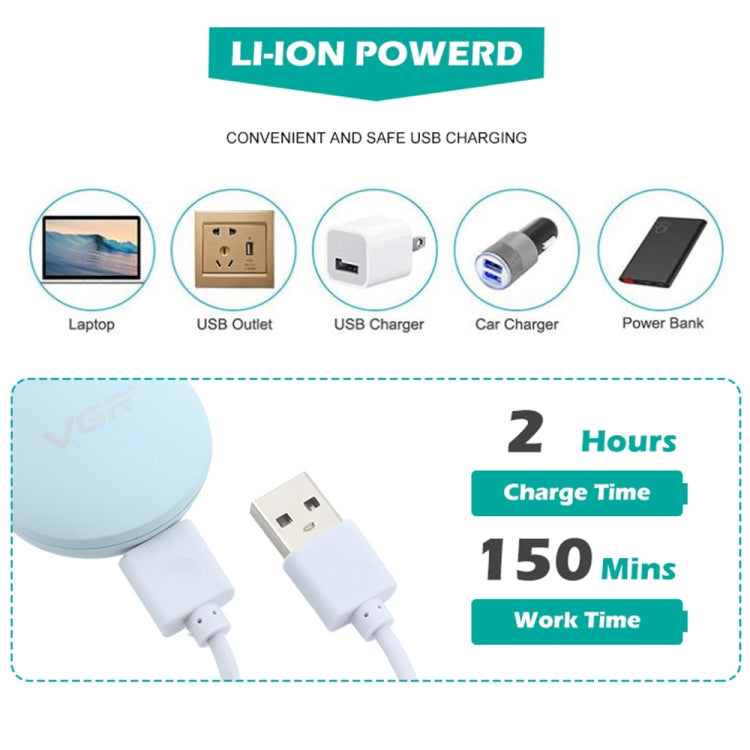 VGR V-203 Professional Pet Barber Electric Hair Clipper (Blue) by VGR