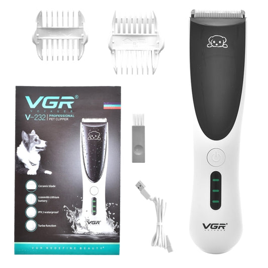 VGR V-232 Pet Barber Electric Hair Clipper (White) by VGR