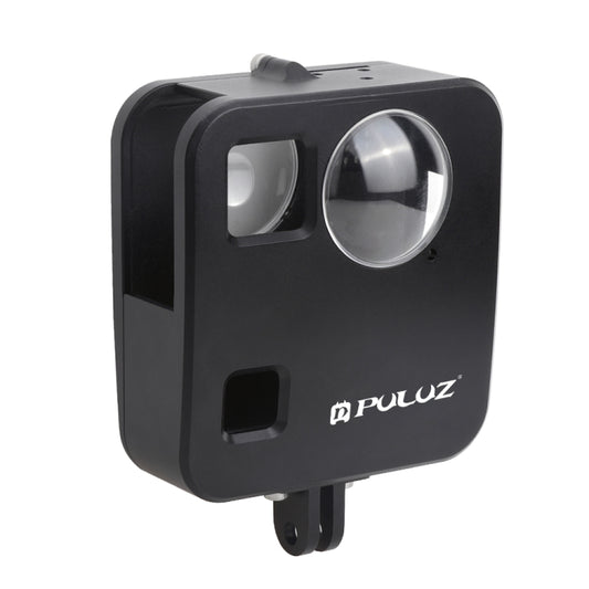 PULUZ for GoPro Fusion Housing Shell CNC Aluminum Alloy Protective Cage with Basic Mount & Lens Caps(Black) by PULUZ