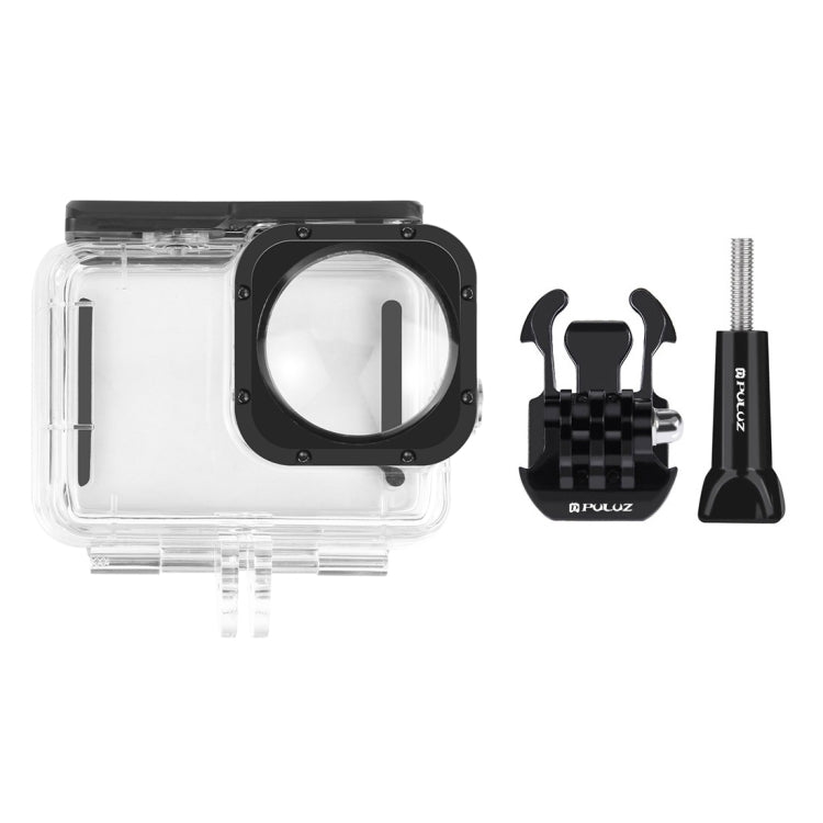 PULUZ 40m Waterproof Housing Protective Case with Buckle Basic Mount & Screw for GoPro HERO12 Black /11 Black /11 Black Mini /10 Black /9 Black Max Lens Mod(Transparent) by PULUZ