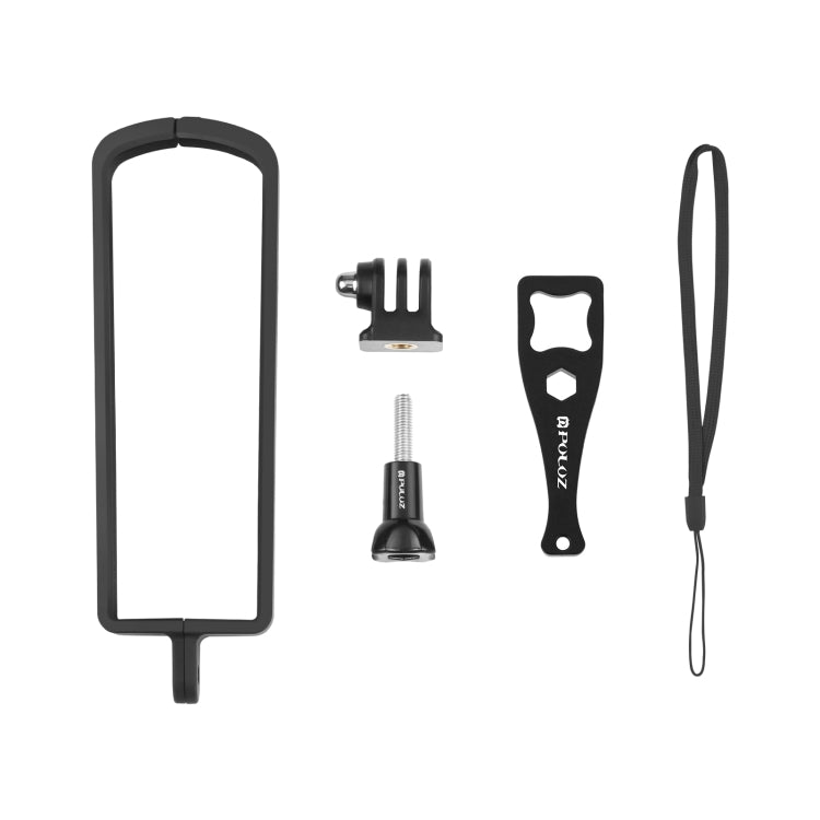 PULUZ PC ABS Plastic Protective Frame for Ricoh Theta SC2, with Adapter Mount & Screw(Black) by PULUZ