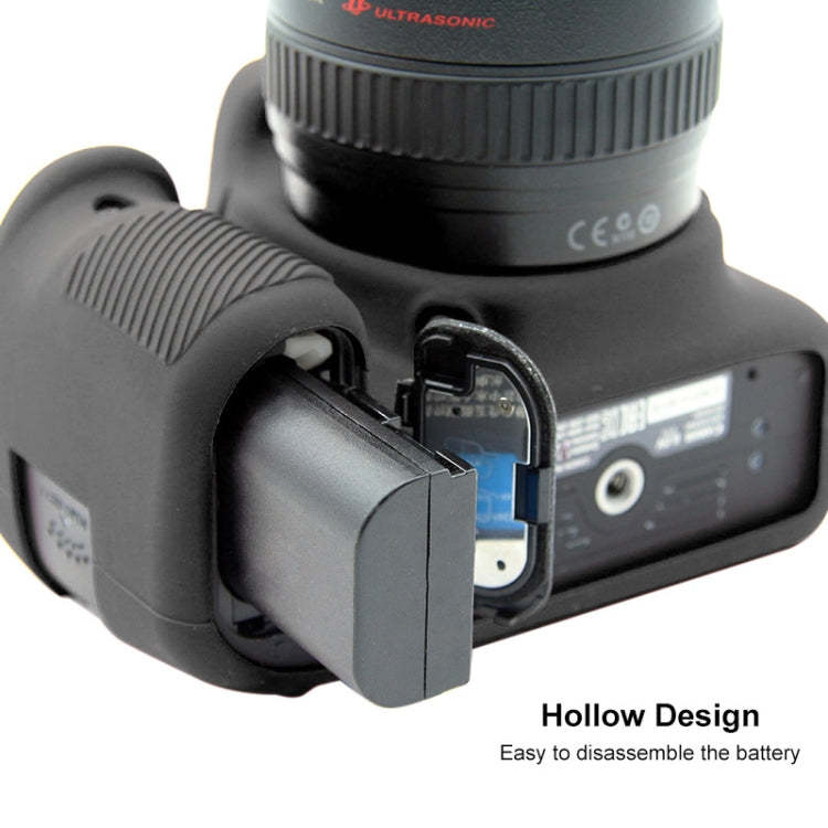 PULUZ Soft Silicone Protective Case for Canon EOS 80D(Black) by PULUZ