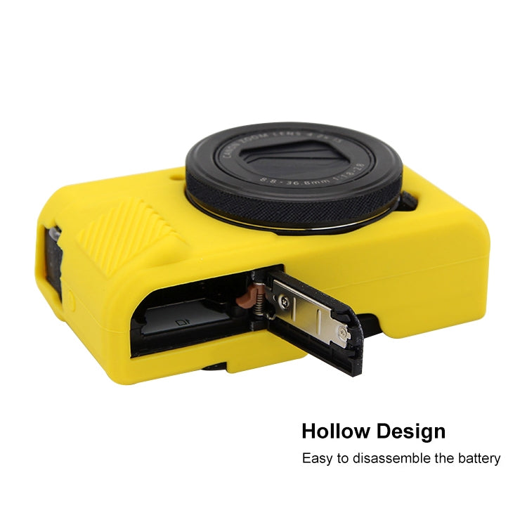 PULUZ Soft Silicone Protective Case for Canon EOS G7 X Mark II(Yellow) by PULUZ