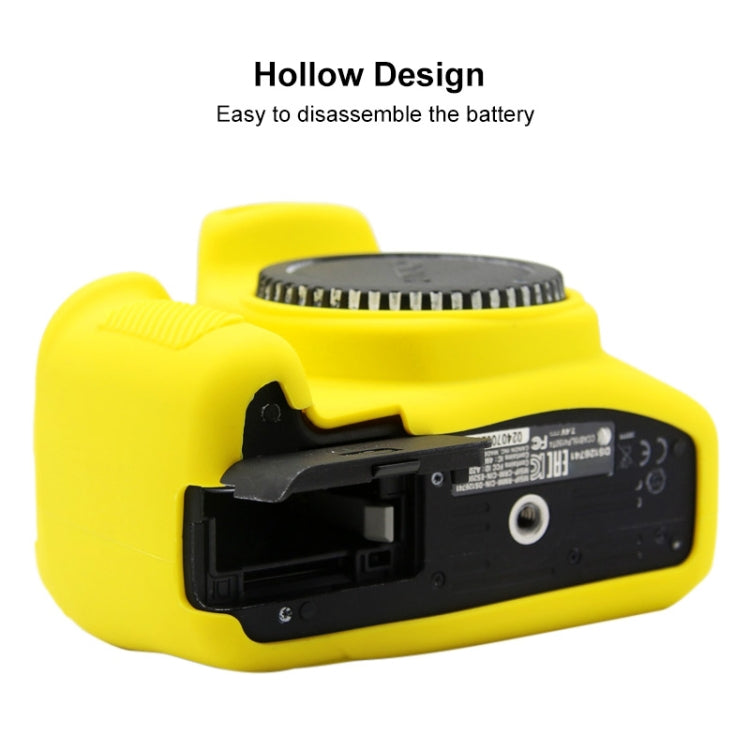 PULUZ Soft Silicone Protective Case for Canon EOS 1300D / 1500D(Yellow) by PULUZ