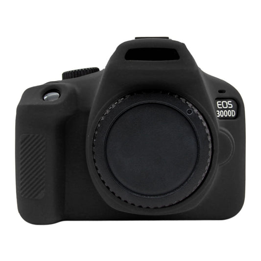 PULUZ Soft Silicone Protective Case for Canon EOS 3000D / 4000D(Black) by PULUZ