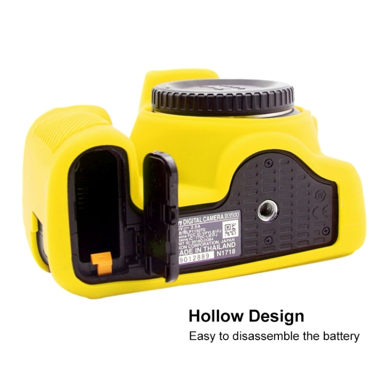 PULUZ Soft Silicone Protective Case for Nikon D3500(Yellow) by PULUZ