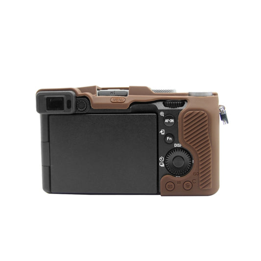 PULUZ Soft Silicone Protective Case for Sony A7C / ILCE-7C(Coffee) by PULUZ