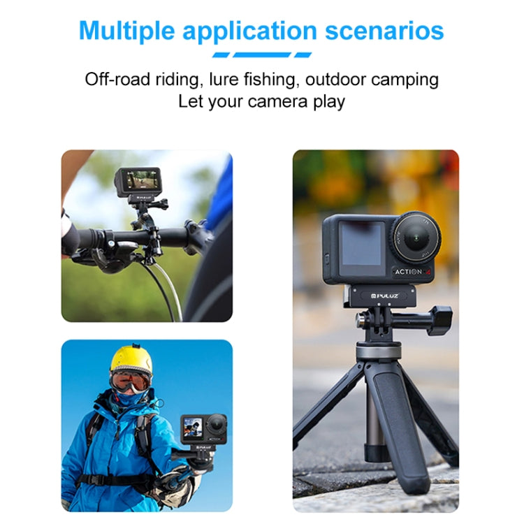 For DJI Osmo Action 5 Pro / 4 / 3 / Osmo 360 PULUZ Magnetic Quick Release Metal Base (Black) by PULUZ
