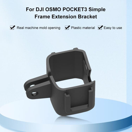 For DJI OSMO Pocket 3 PULUZ Protection Frame Cage Expansion Adapter Bracket (Black) by PULUZ
