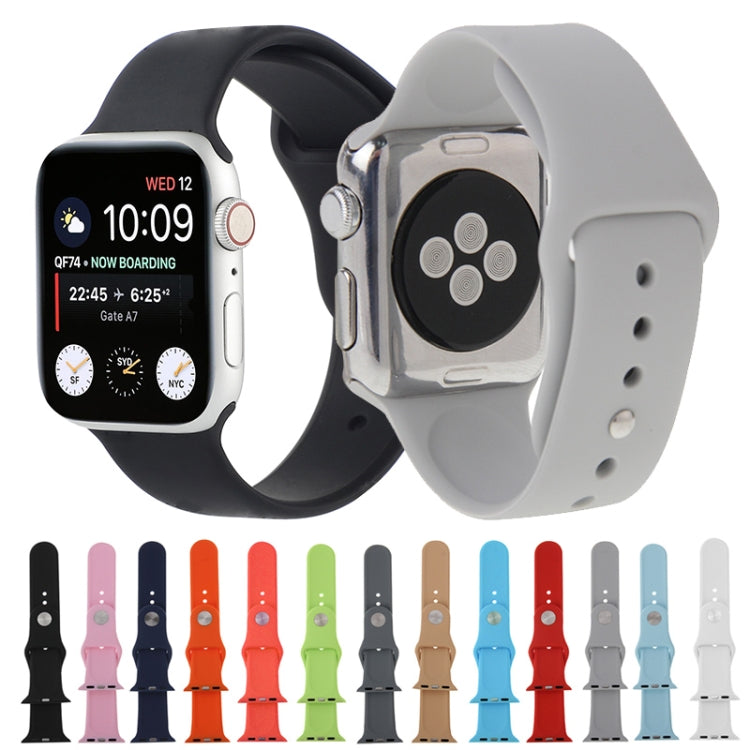 For Apple Watch Sport 38mm High-performance Rubber Sport Watch Band with Pin-and-tuck Closure(Black) by bashfashion