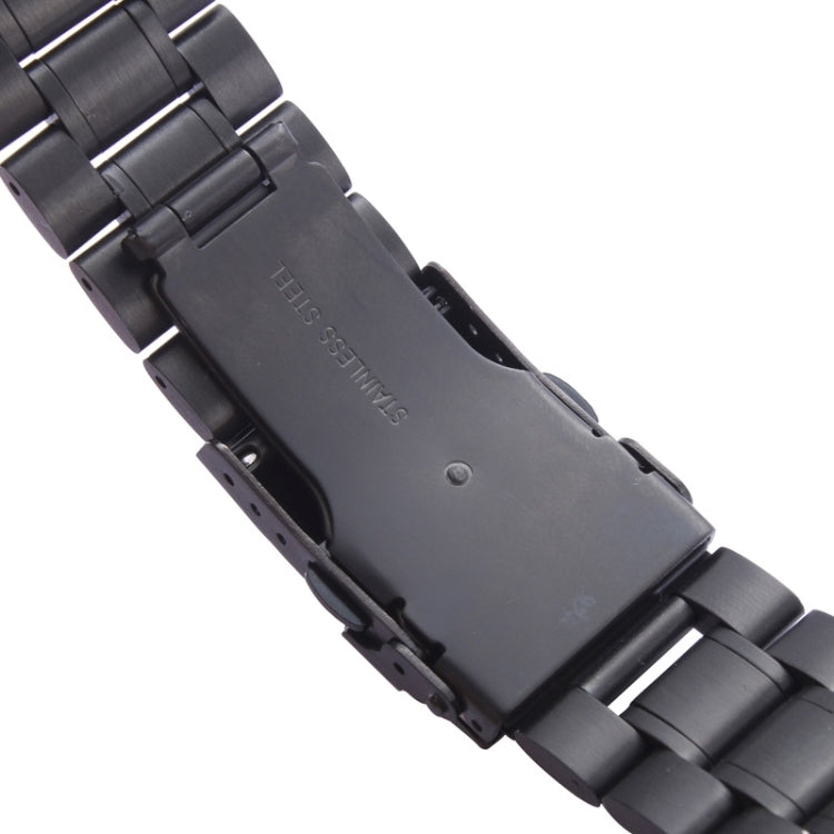 For Apple Watch 38mm Black Steel Watch Band, Only Used in Conjunction with Connectors (S-AW-3291)(Black) by bashfashion