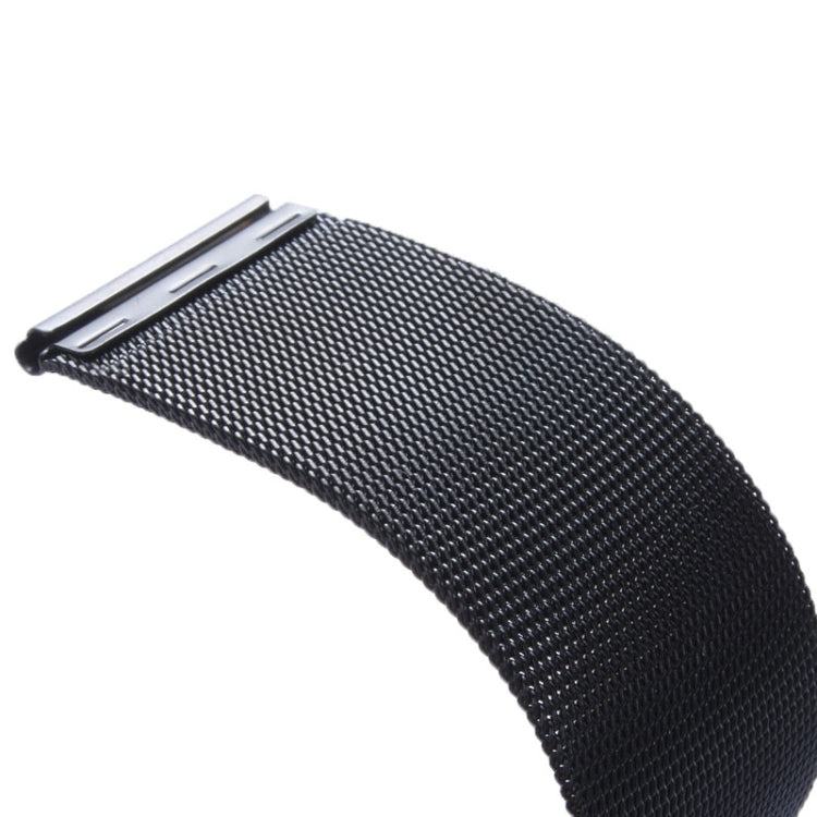 For Apple Watch 38mm Milanese Classic Buckle Stainless Steel Watch Band , Only Used in Conjunction with Connectors ( S-AW-3291 ) ( Black ) by bashfashion
