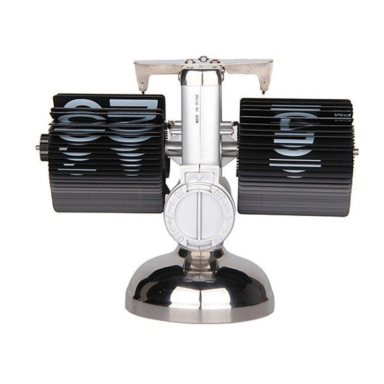 Balance Shaped Metal Auto Flip Down Clock Desktop Decorative Clock with Single Holder by bashfashion