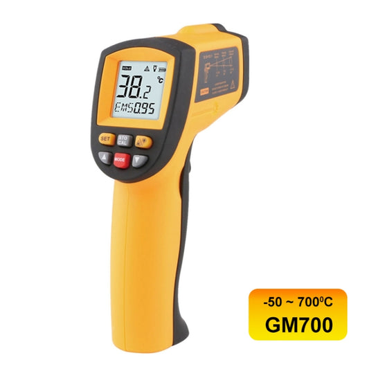 Infrared Thermometer, Temperature Range: -50 - 700 Degrees Celsius(Yellow) by bashfashion