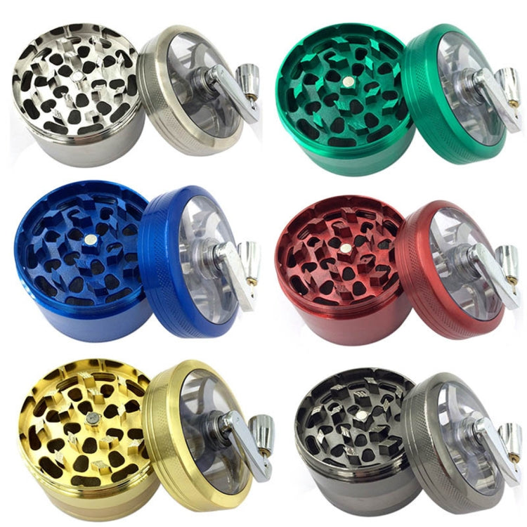 63mm Hand-cranking Cigarette Rolling Machine Herb & Tobacco Grinder, Random Color Delivery by bashfashion