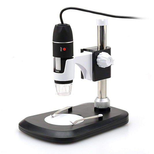 DMS-MDS800 40X-800X Magnifier 2.0MP Image Sensor USB Digital Microscope with 8 LEDs & Professional Stand by bashfashion