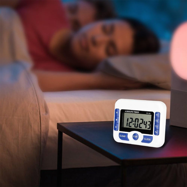 PS-360 4 Groups Alarm Timer Digital Kitchen Countdown Clock by bashfashion