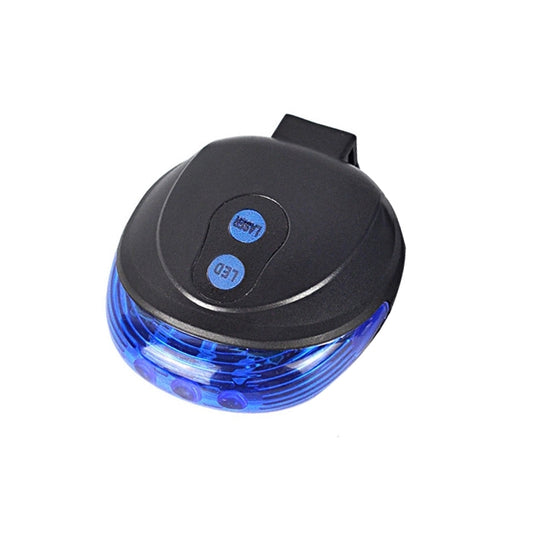 Bicycle Red LED Light Laser Night Mountain Bike Tail Light Taillight MTB Safety Warning Bicycle Rear Light Lamp Bycycle Light(Blue) by bashfashion