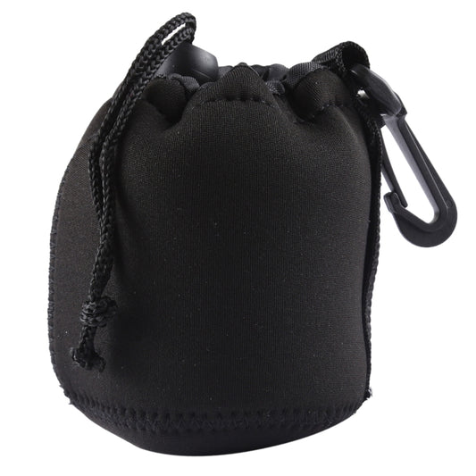 Neoprene SLR Camera Lens Carrying Bag Pouch Bag with Carabiner, Size: 8x10cm(Black) by bashfashion