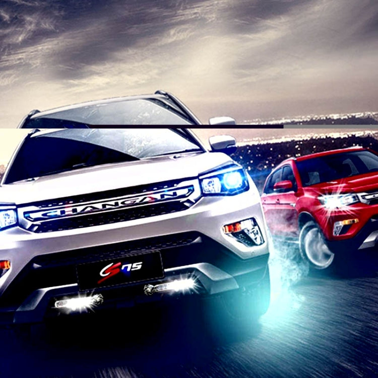 2 PCS 8 White LED Bulbs Wind Powered Decorative Car Lights by bashfashion