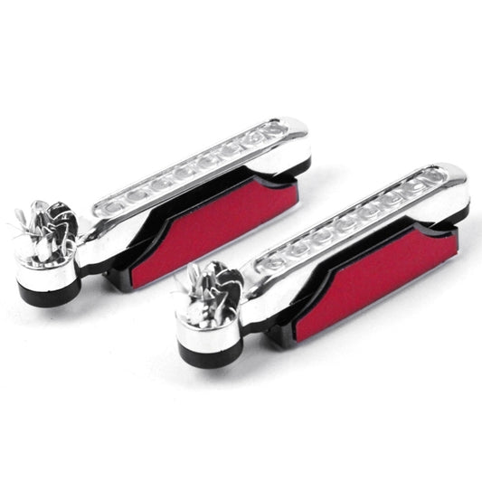 2 PCS 8 Blue LED Bulbs Wind Powered Decorative Car Lights by bashfashion