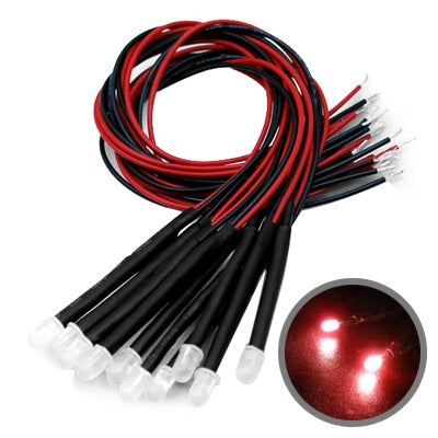 10 PCS DIY Red LED Light Bulb(Red Light) by bashfashion