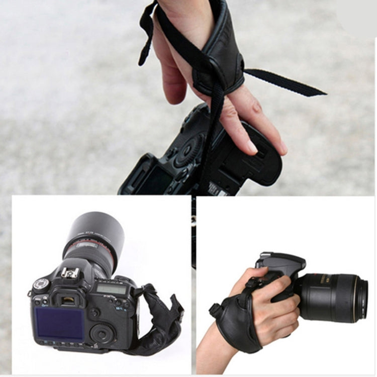 Hand Grip Soft PU Leather Wrist Strap for Nikon / Canon / Sony Camera by bashfashion