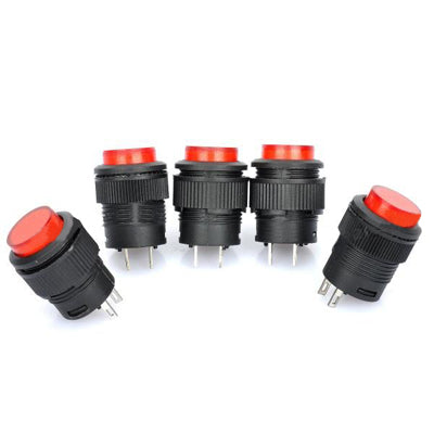 R16-503 Non-Locked 16mm 2-Pin Push Button Switch (5 Pcs in One Package, the Price is for 5 Pcs) by bashfashion
